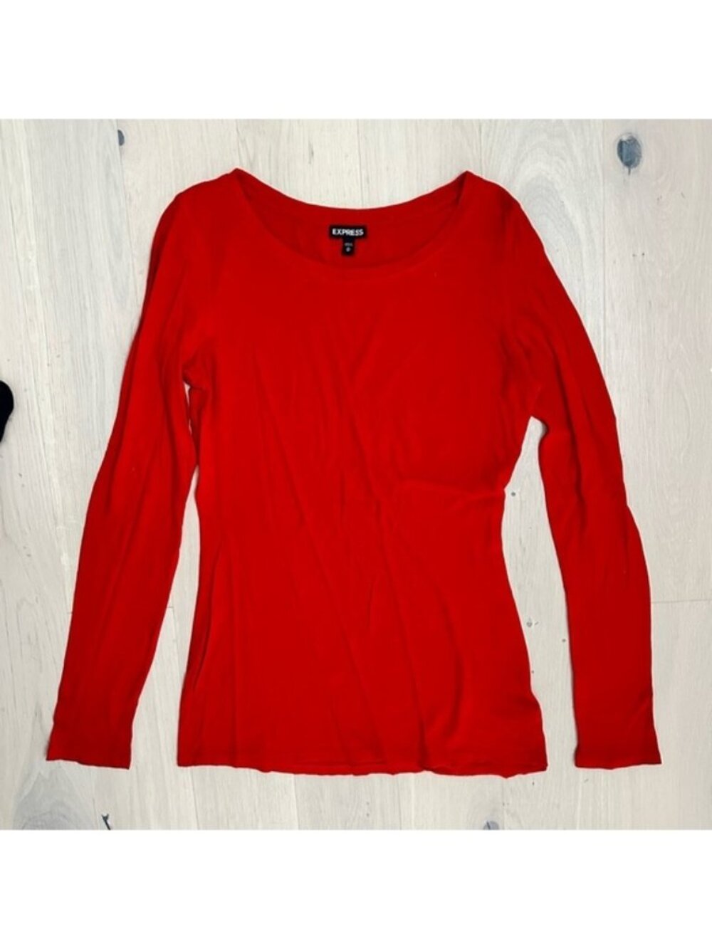 Express Red Long-Sleeve Shirt